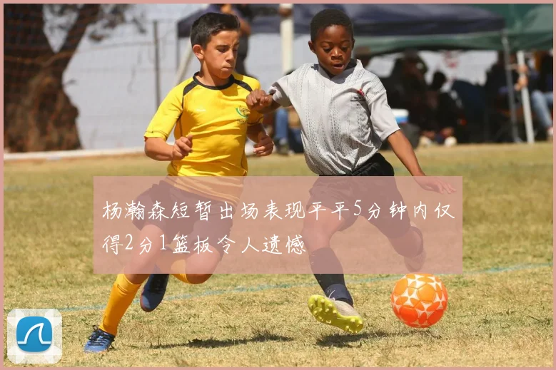 杨瀚森短暂出场表现平平5分钟内仅得2分1篮板令人遗憾